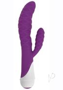 Gossip 20x Ivy Wavy Silicone Rabbit Vibrator - Purple