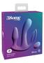3some Total Ecstasy Silicone Rechargeable Vibrator With Remote Control -  Purple