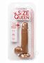 Size Queen Dildo 6in - Chocolate