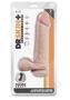 Dr. Skin Plus Gold Collection Thick Posable Dildo With Balls 9in - Vanilla