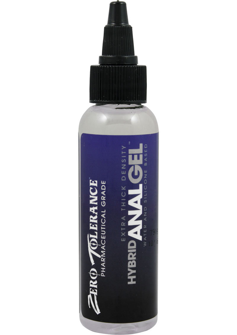 Zero Tolerance Hybrid Anal Gel Water And Silicone Based Extra Thick Density Lubricant 2oz